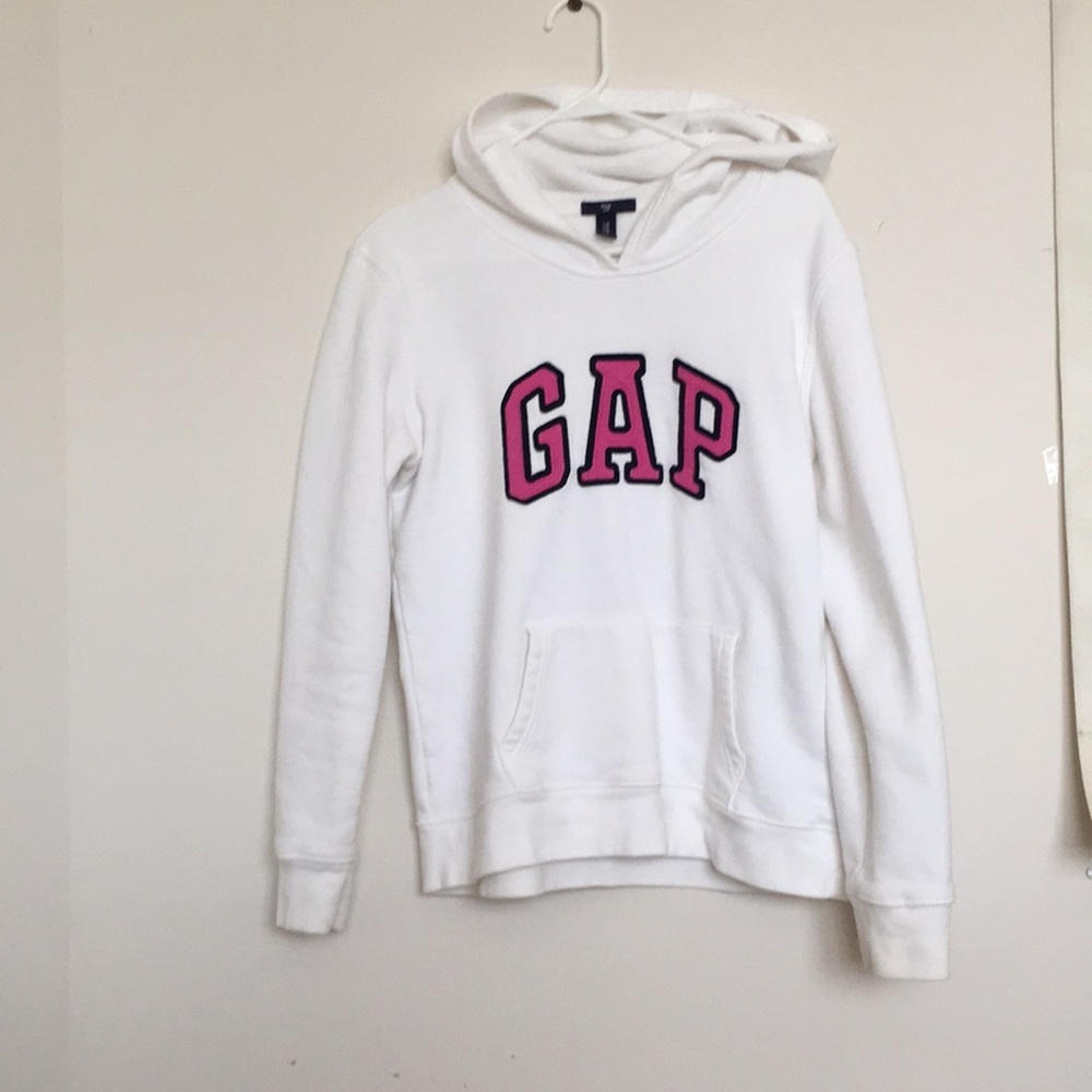 GAP Stitched Logo Women’s Hoodie White (M)